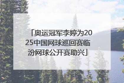 奥运冠军李婷为2025中国网球巡回赛临汾网球公开赛助兴