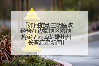 如何推动三明医改经验在边疆地区落地落实？云南楚雄州州长答红星新闻