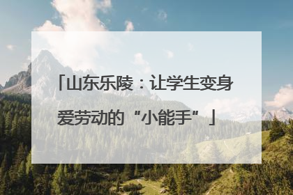 山东乐陵：让学生变身爱劳动的“小能手”