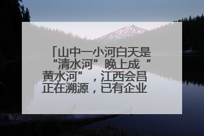 山中一小河白天是“清水河”晚上成“黄水河”，江西会昌正在溯源，已有企业被要求停工