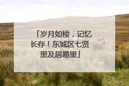 岁月如梭，记忆长存！东城区七贤里及居易里
