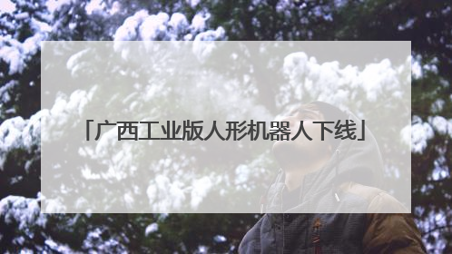 广西工业版人形机器人下线