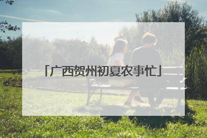 广西贺州初夏农事忙