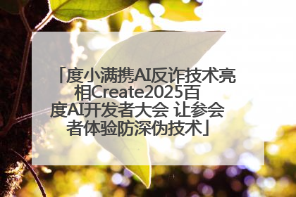 度小满携AI反诈技术亮相Create2025百度AI开发者大会 让参会者体验防深伪技术