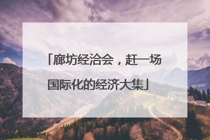 廊坊经洽会，赶一场国际化的经济大集