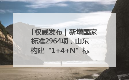 权威发布｜新增国家标准2964项，山东构建“1+4+N”标准化创新发展新格局