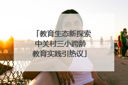 教育生态新探索 中关村三小跨龄教育实践引热议