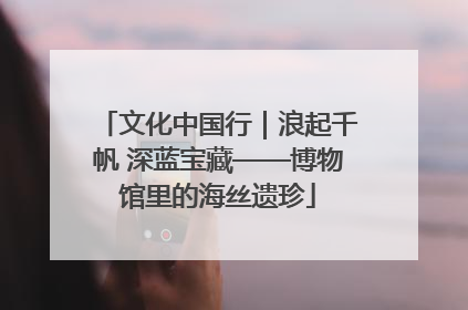 文化中国行｜浪起千帆 深蓝宝藏——博物馆里的海丝遗珍