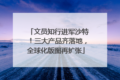 文员知行进军沙特！三大产品齐落地，全球化版图再扩张