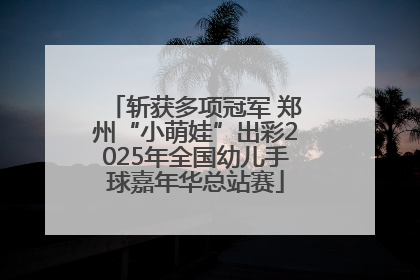 斩获多项冠军 郑州“小萌娃”出彩2025年全国幼儿手球嘉年华总站赛