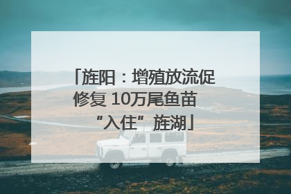 旌阳：增殖放流促修复 10万尾鱼苗“入住”旌湖
