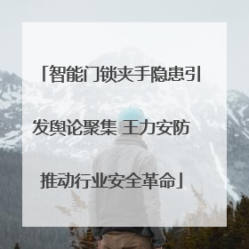 智能门锁夹手隐患引发舆论聚集 王力安防推动行业安全革命