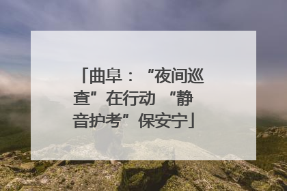 曲阜：“夜间巡查”在行动 “静音护考”保安宁