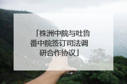 株洲中院与吐鲁番中院签订司法调研合作协议