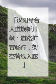 汉阳琴台大道焕新升级：道路扩容畅行，架空管线入廊