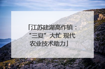 江苏建湖高作镇：“三夏”大忙 现代农业技术助力