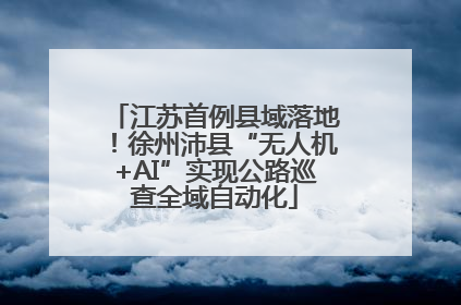 江苏首例县域落地！徐州沛县“无人机+AI”实现公路巡查全域自动化