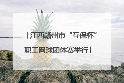 江西赣州市“互保杯”职工网球团体赛举行