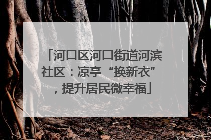 河口区河口街道河滨社区：凉亭“换新衣”，提升居民微幸福