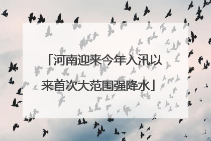 河南迎来今年入汛以来首次大范围强降水