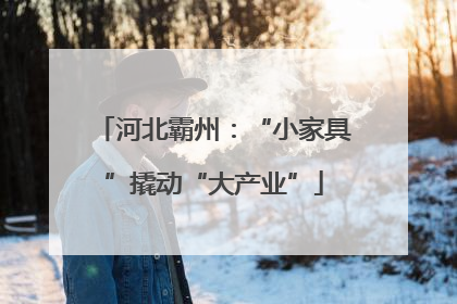 河北霸州：“小家具”撬动“大产业”
