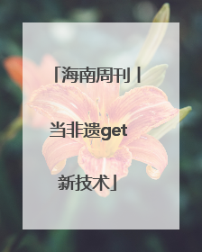 海南周刊丨当非遗get新技术