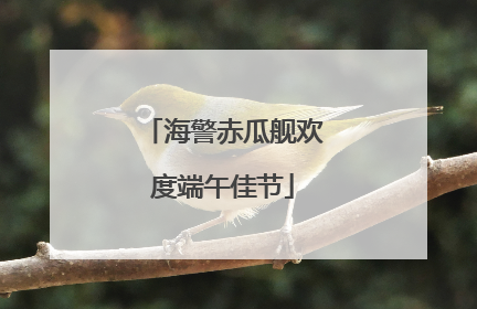 海警赤瓜舰欢度端午佳节