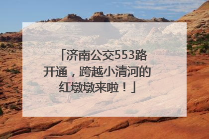 济南公交553路开通，跨越小清河的红墩墩来啦！