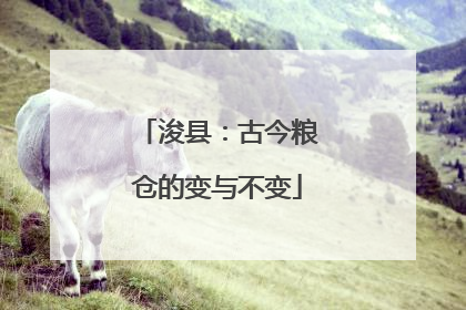 浚县：古今粮仓的变与不变