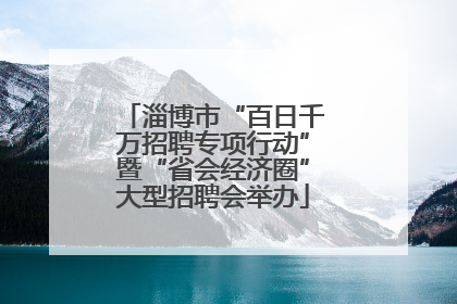淄博市“百日千万招聘专项行动”暨“省会经济圈”大型招聘会举办