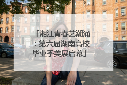 湘江青春艺潮涌：第六届湖南高校毕业季美展启幕