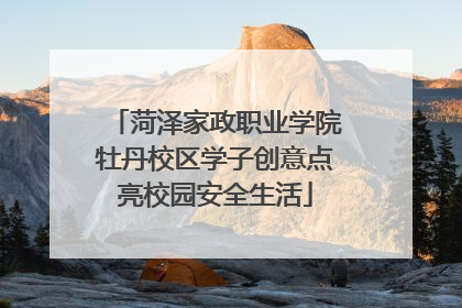 菏泽家政职业学院牡丹校区学子创意点亮校园安全生活