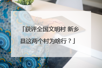 获评全国文明村 新乡县这两个村为啥行？