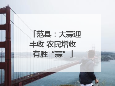 范县：大蒜迎丰收 农民增收有胜“蒜”