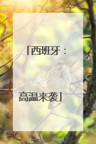 西班牙：高温来袭