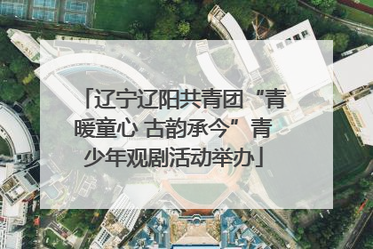 辽宁辽阳共青团“青暖童心 古韵承今”青少年观剧活动举办