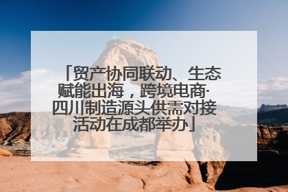 贸产协同联动、生态赋能出海，跨境电商·四川制造源头供需对接活动在成都举办
