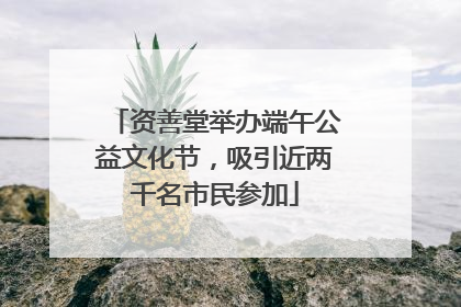 资善堂举办端午公益文化节，吸引近两千名市民参加