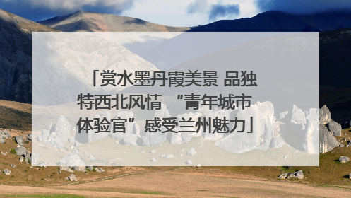 赏水墨丹霞美景 品独特西北风情 “青年城市体验官”感受兰州魅力