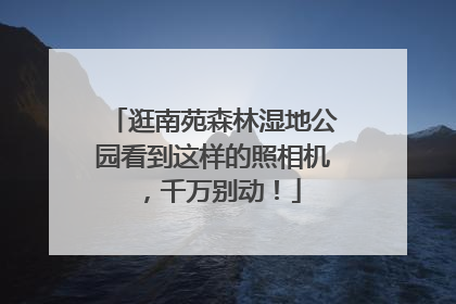 逛南苑森林湿地公园看到这样的照相机，千万别动！