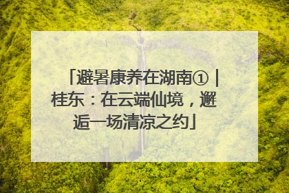 避暑康养在湖南①｜桂东：在云端仙境，邂逅一场清凉之约
