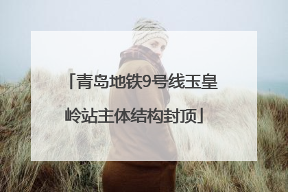 青岛地铁9号线玉皇岭站主体结构封顶