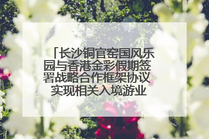 长沙铜官窑国风乐园与香港金彩假期签署战略合作框架协议 实现相关入境游业务增收超亿元