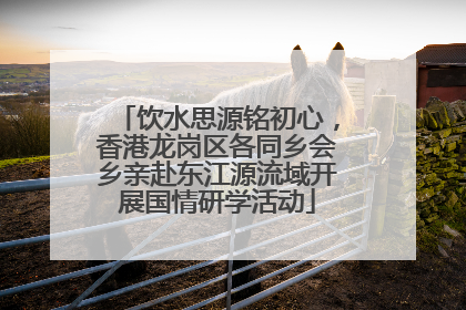 饮水思源铭初心，香港龙岗区各同乡会乡亲赴东江源流域开展国情研学活动
