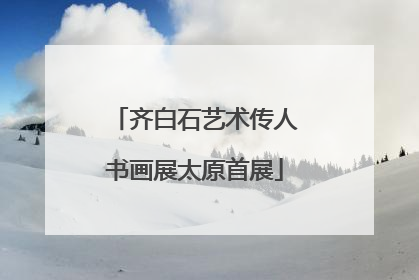 齐白石艺术传人书画展太原首展