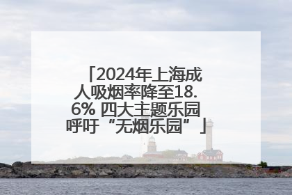 2024年上海成人吸烟率降至18.6% 四大主题乐园呼吁“无烟乐园”
