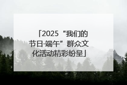 2025“我们的节日·端午”群众文化活动精彩纷呈