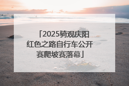 2025骑观庆阳红色之路自行车公开赛爬坡赛落幕