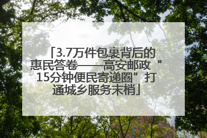 3.7万件包裹背后的惠民答卷——高安邮政“15分钟便民寄递圈”打通城乡服务末梢