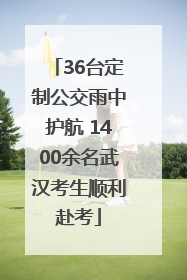 36台定制公交雨中护航 1400余名武汉考生顺利赴考